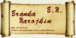 Branka Marojkin vizit kartica